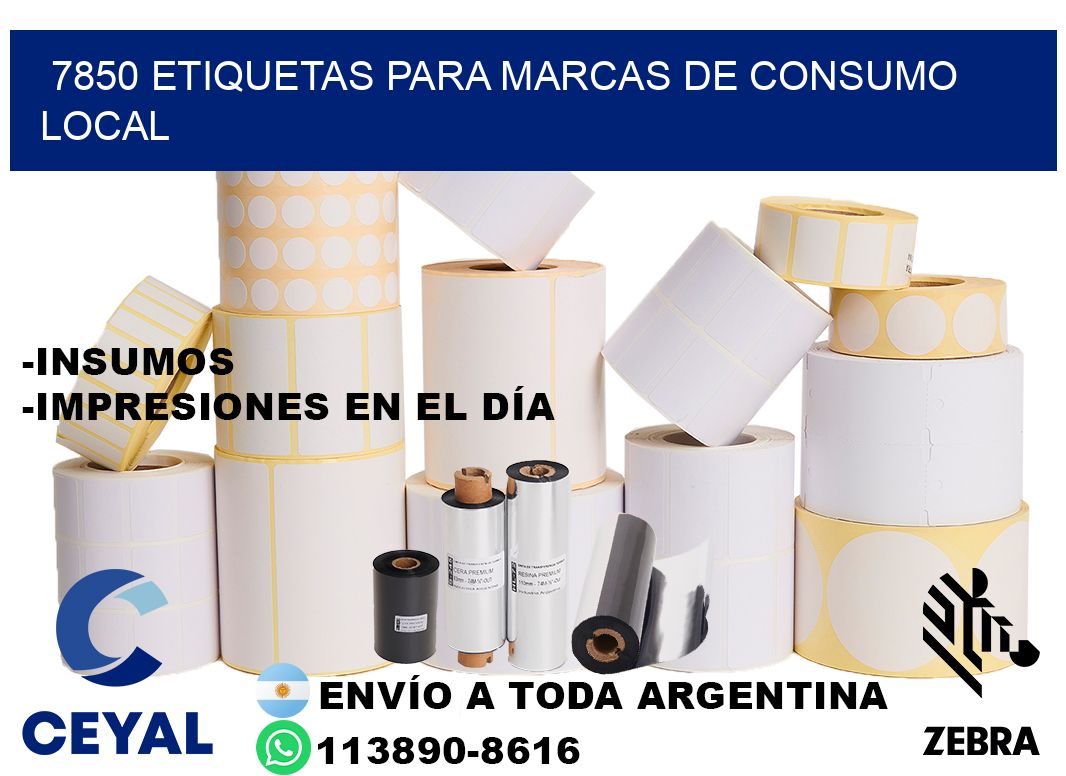 7850 Etiquetas para marcas de consumo local