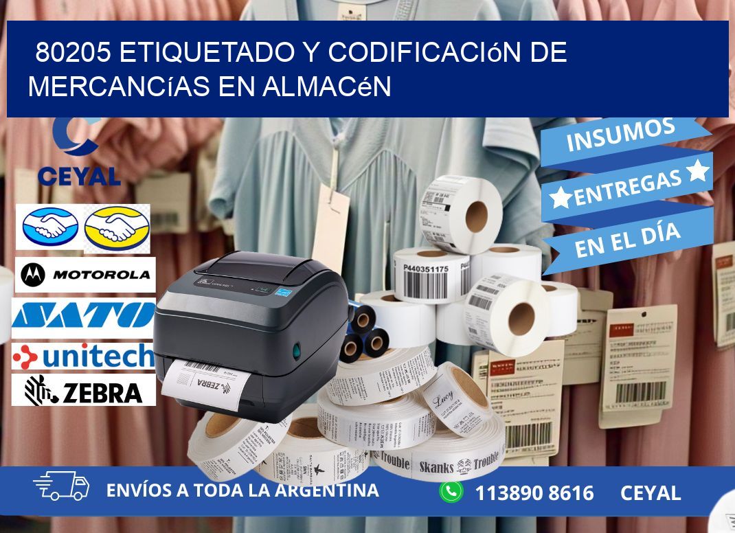 80205 Etiquetado y codificación de mercancías en almacén