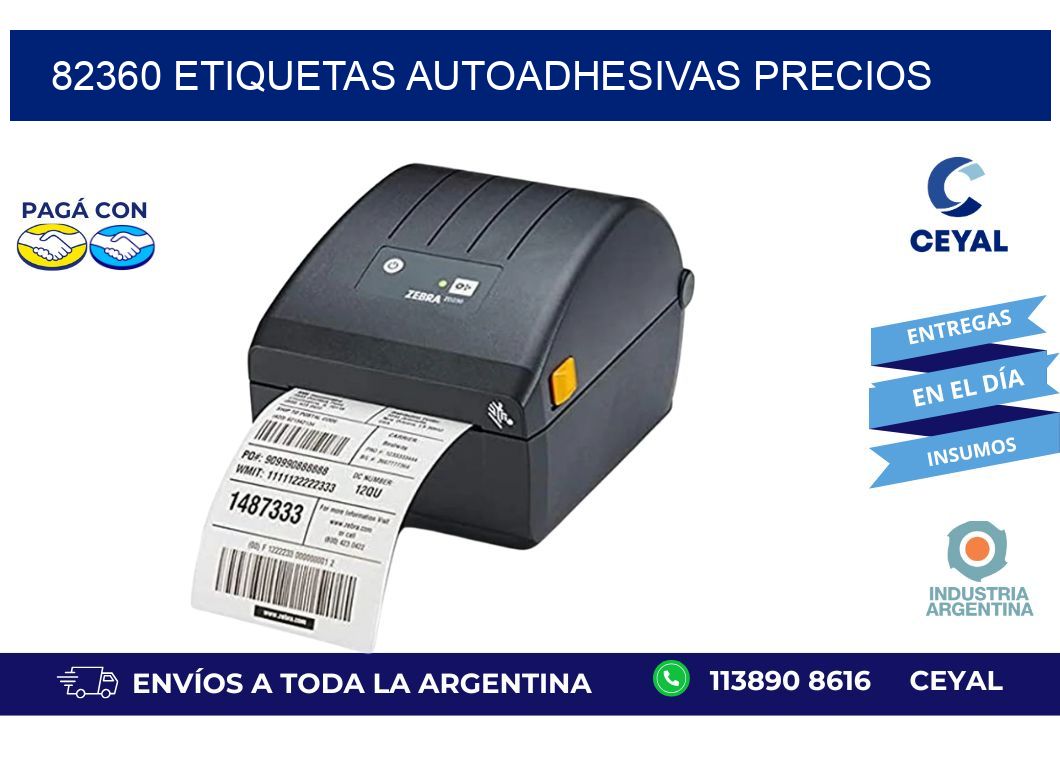 82360 Etiquetas autoadhesivas precios