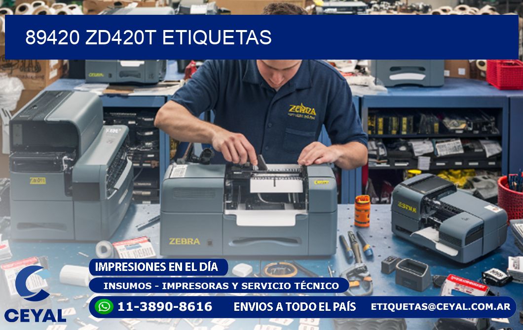 89420 ZD420t etiquetas