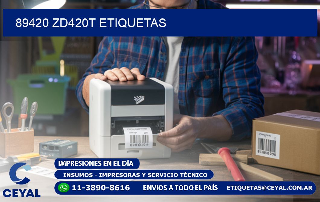 89420 ZD420t etiquetas