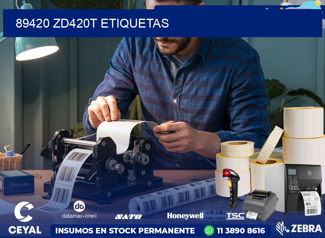89420 ZD420t etiquetas