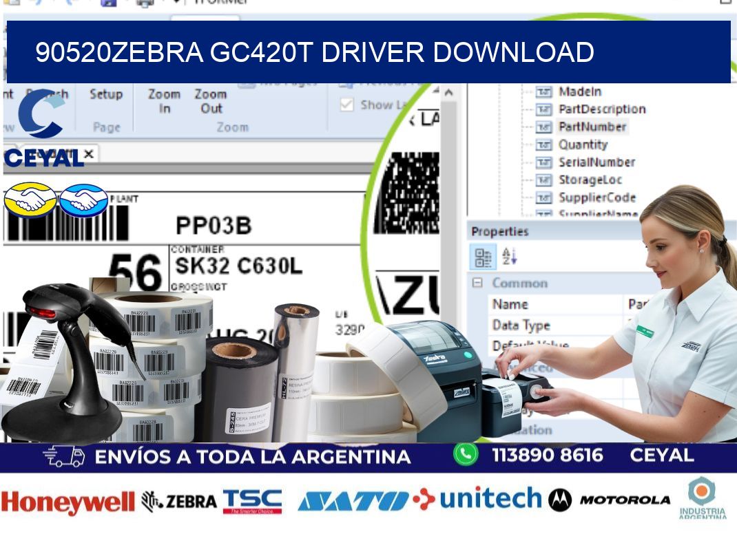 90520Zebra GC420t driver download