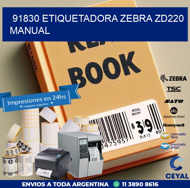 91830 Etiquetadora Zebra ZD220  manual