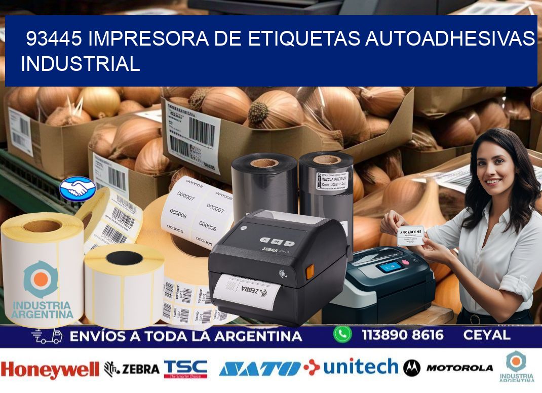 93445 Impresora de etiquetas autoadhesivas industrial