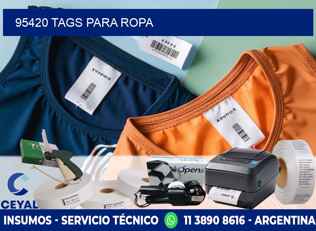 95420 Tags para ropa