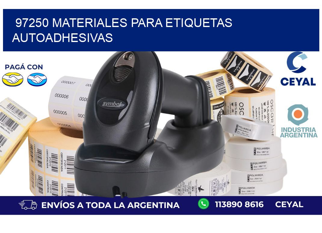 97250 materiales para etiquetas autoadhesivas