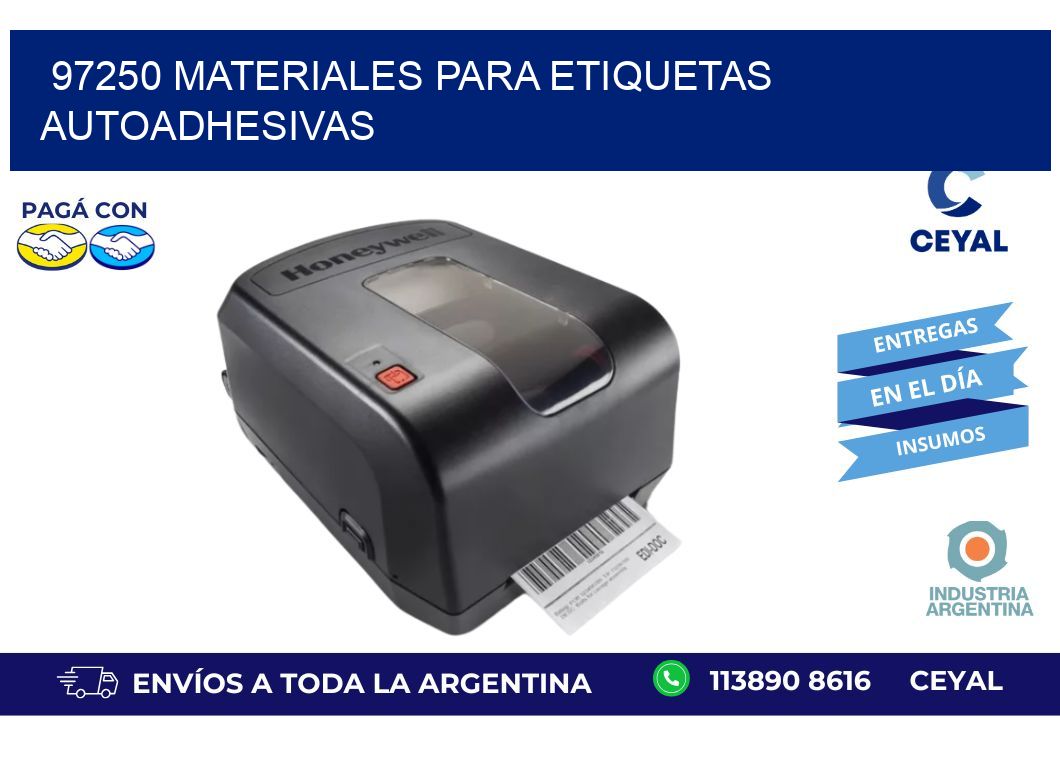 97250 materiales para etiquetas autoadhesivas