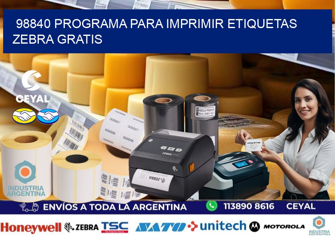 98840 Programa para imprimir etiquetas Zebra gratis