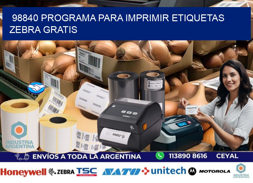 98840 Programa para imprimir etiquetas Zebra gratis