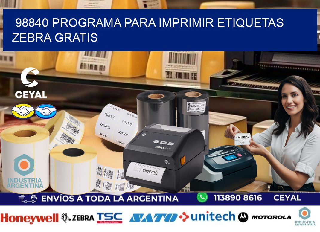 98840 Programa para imprimir etiquetas Zebra gratis