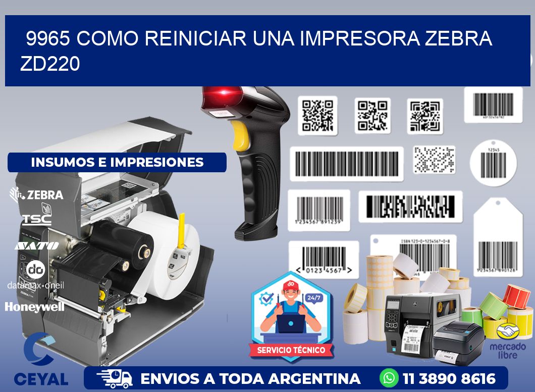 9965 Como reiniciar una impresora Zebra  ZD220
