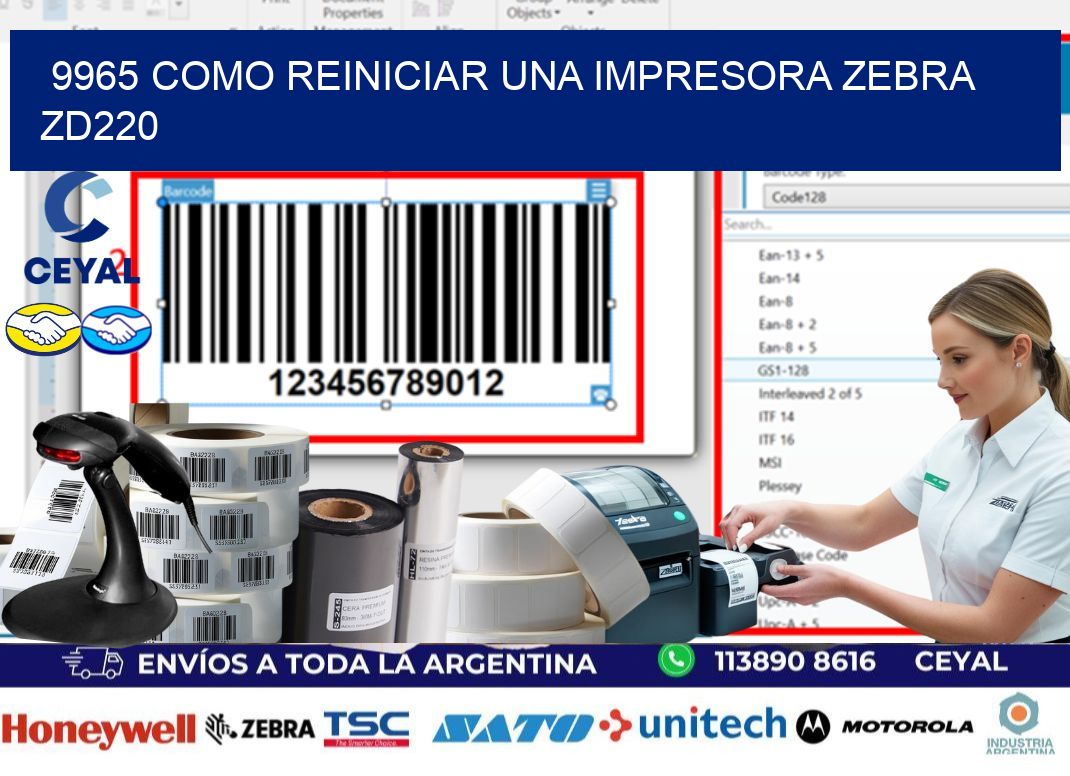 9965 Como reiniciar una impresora Zebra  ZD220