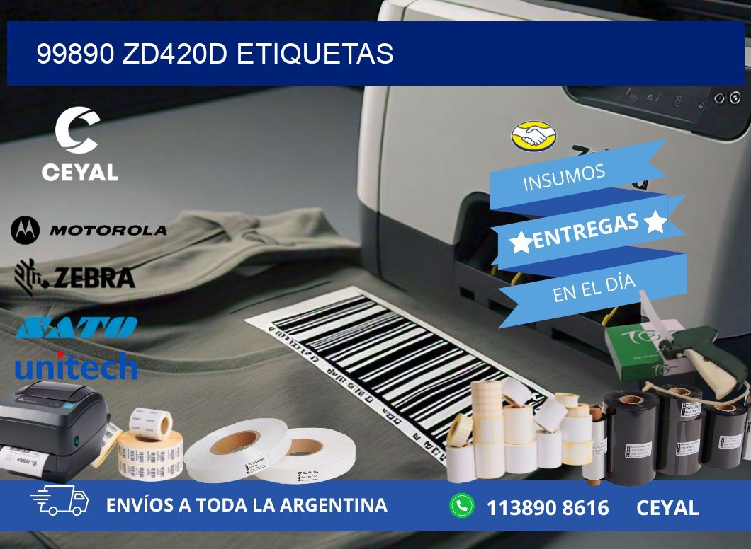 99890 ZD420d etiquetas