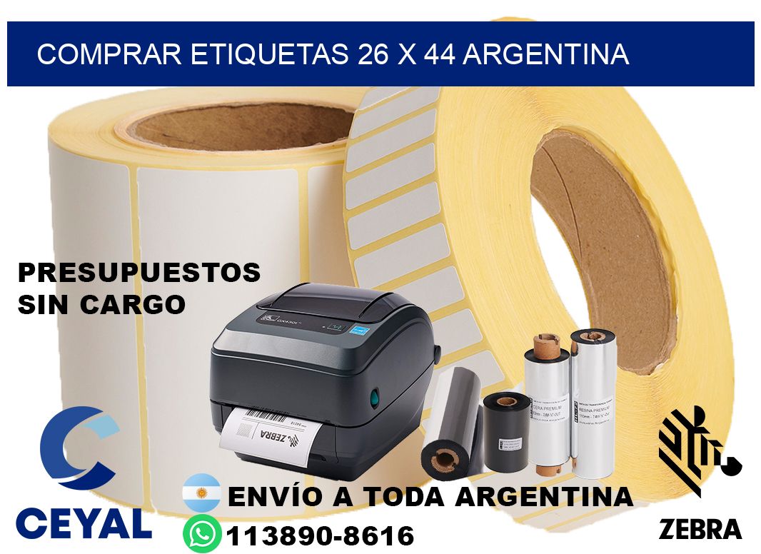Comprar etiquetas 26 x 44 argentina