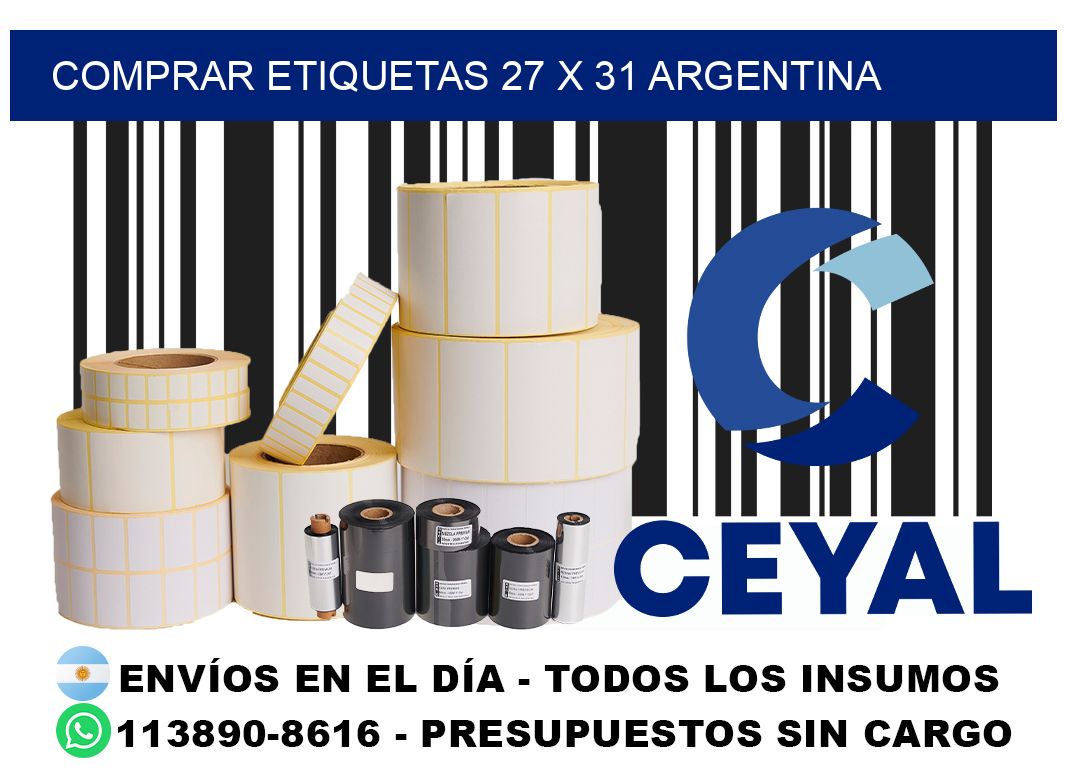 Comprar etiquetas 27 x 31 argentina