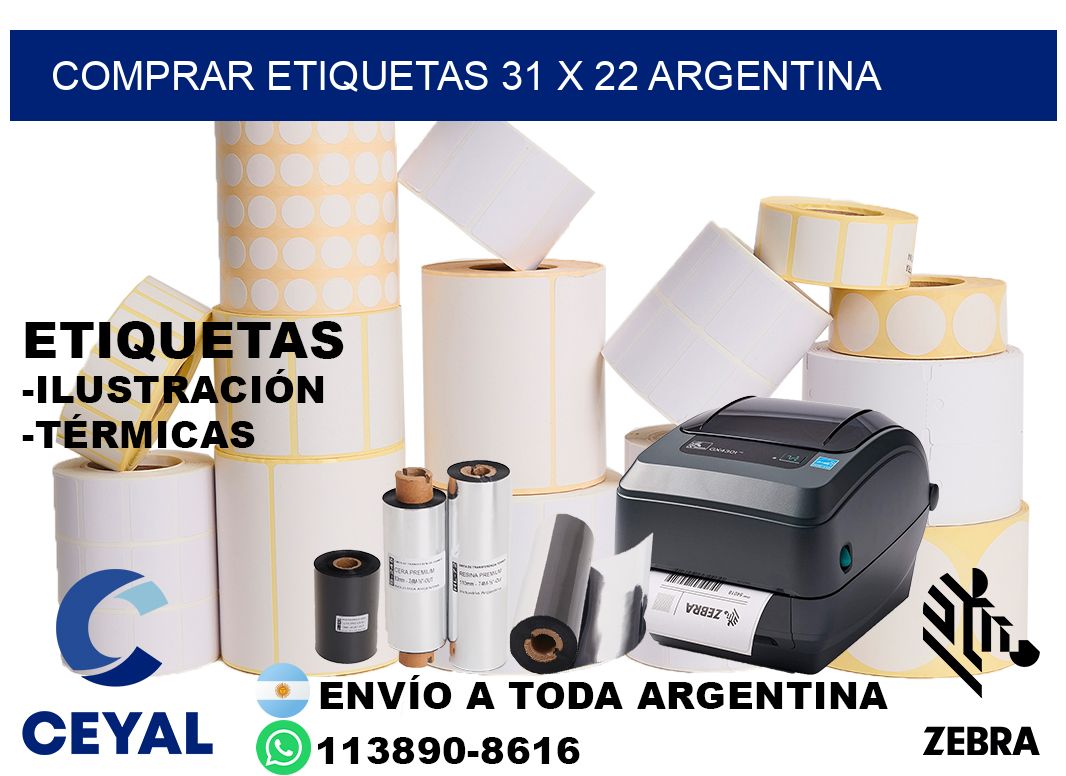 Comprar etiquetas 31 x 22 argentina