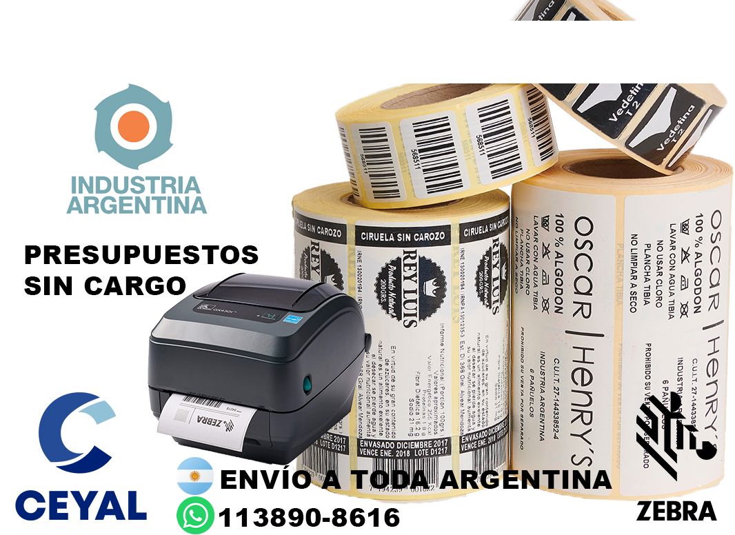 Necesito etiquetas 54 x 87 argentina