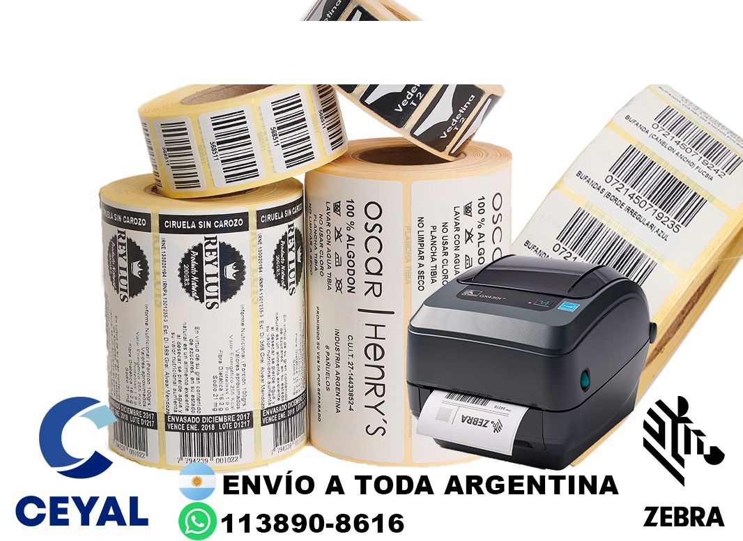 Poliamida  y etiquetas 49 x 99 argentina