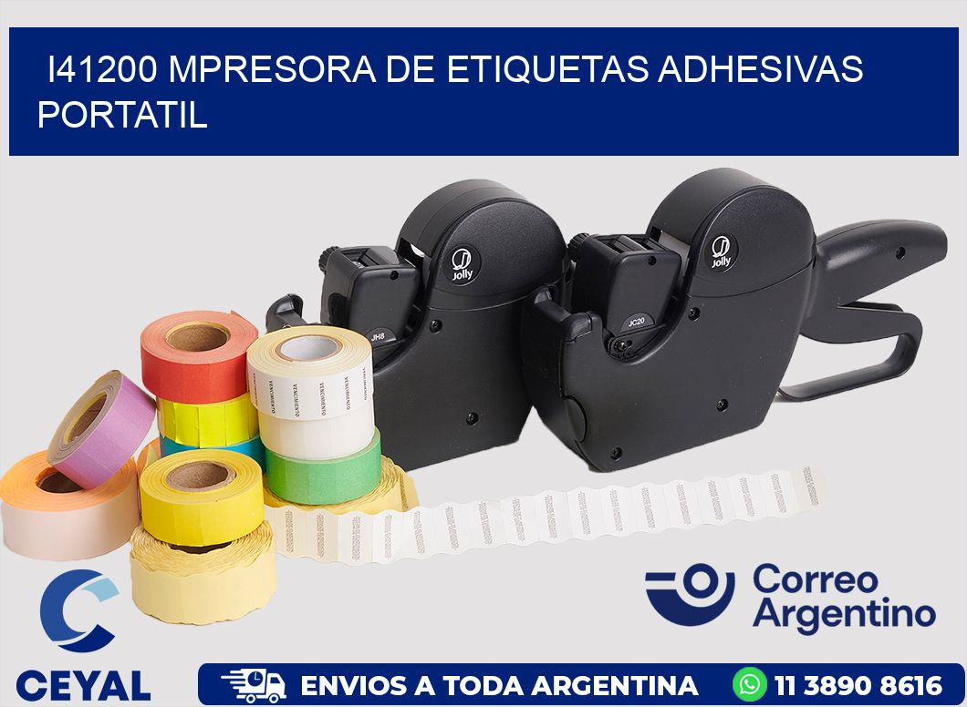 i41200 mpresora de etiquetas adhesivas portatil