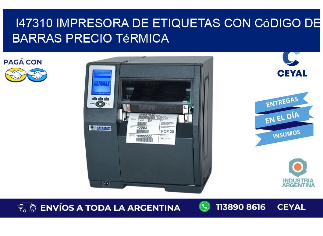 i47310 impresora de etiquetas con código de barras precio térmica