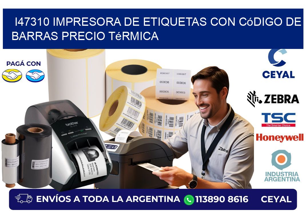 i47310 impresora de etiquetas con código de barras precio térmica