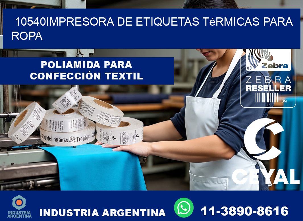 10540impresora de etiquetas térmicas para ropa