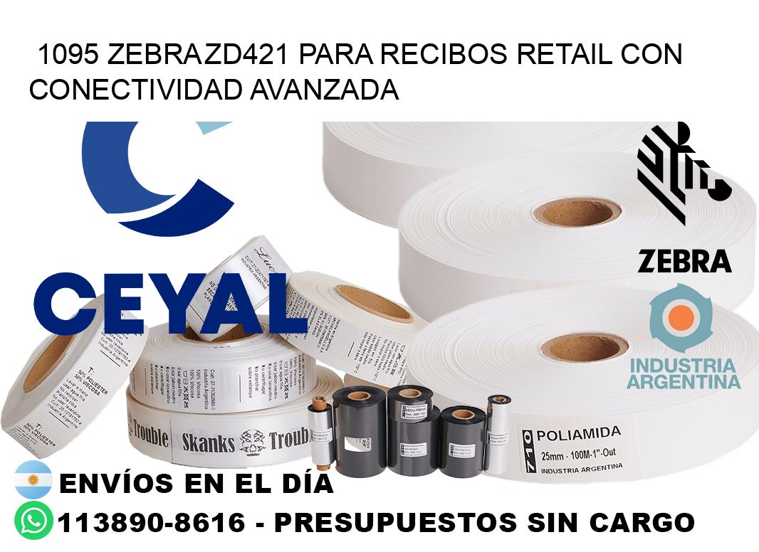 1095 Zebra ZD421 para recibos retail con conectividad avanzada