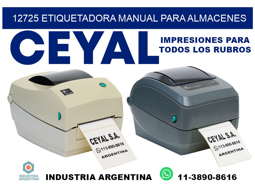 12725 etiquetadora manual para almacenes