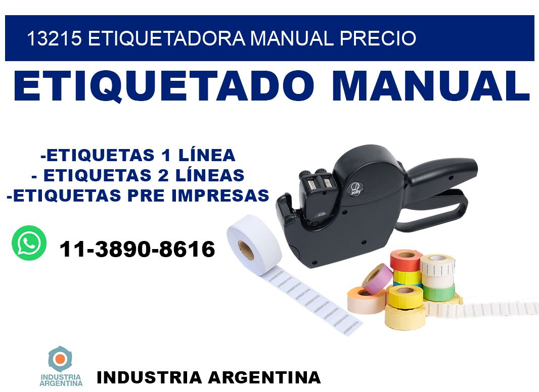 13215 etiquetadora manual precio