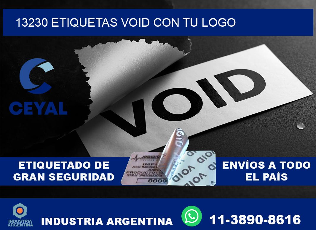 13230 etiquetas void con tu logo