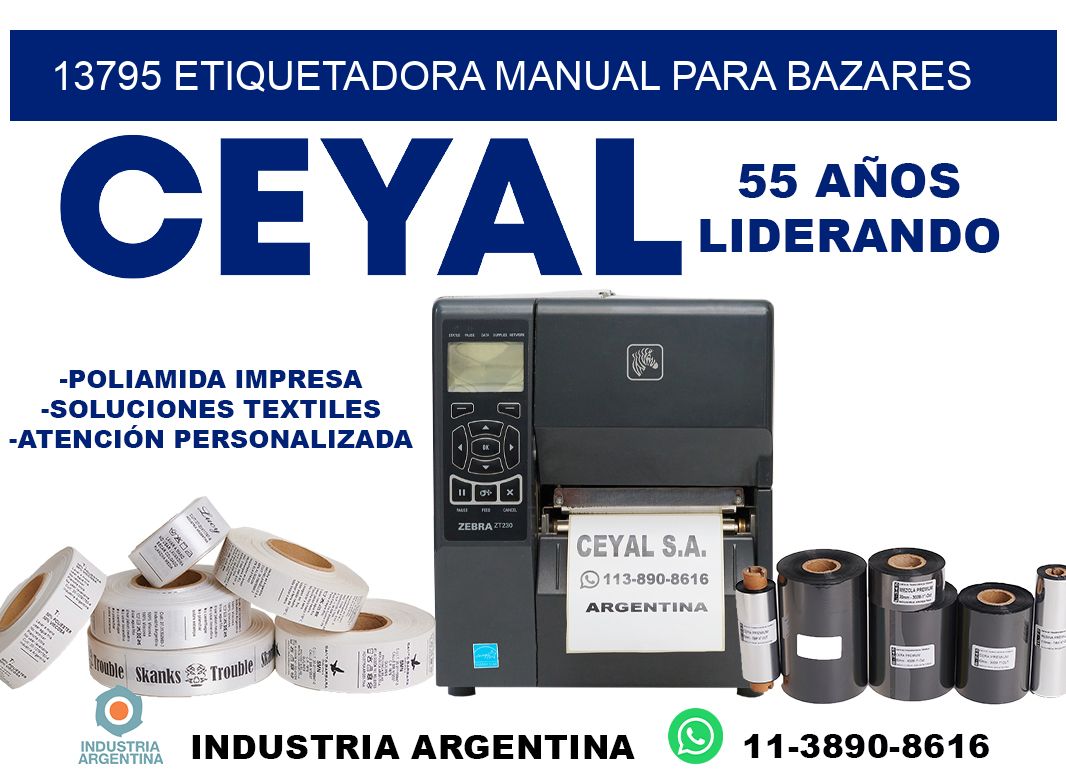 13795 etiquetadora manual para bazares