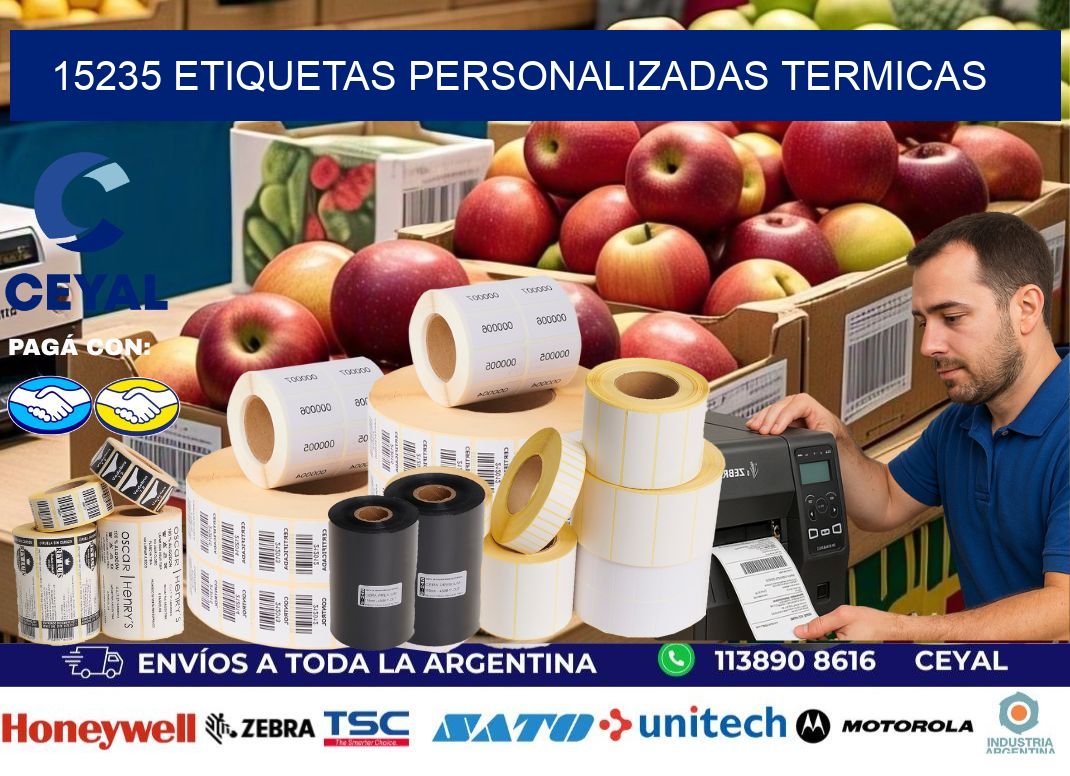 15235 Etiquetas personalizadas termicas