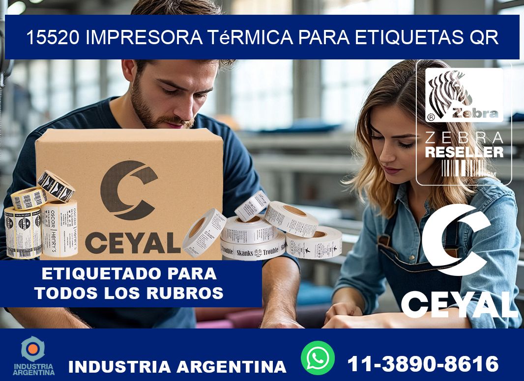 15520 impresora térmica para etiquetas QR