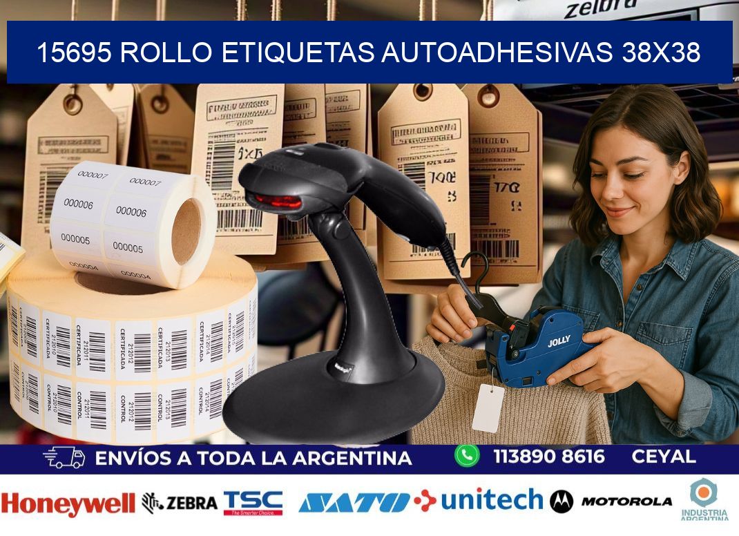 15695 Rollo Etiquetas autoadhesivas 38x38