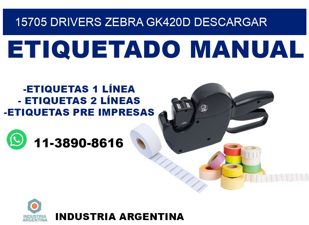 15705 drivers zebra gk420d descargar