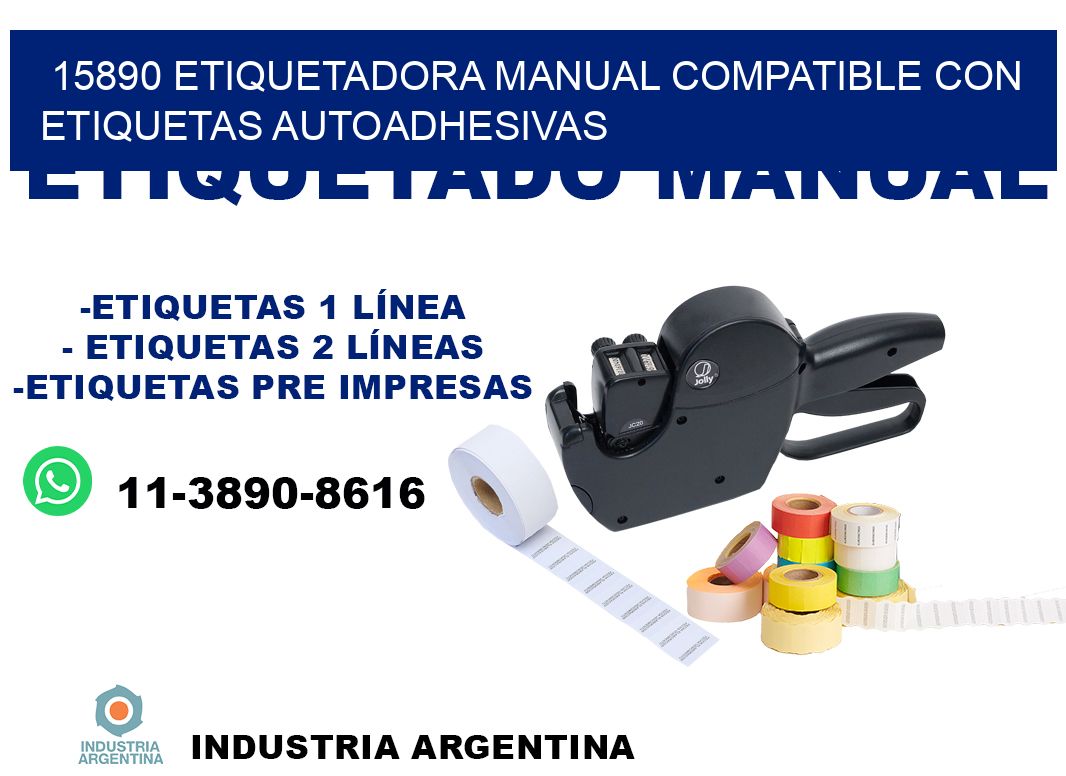 15890 etiquetadora manual compatible con etiquetas autoadhesivas