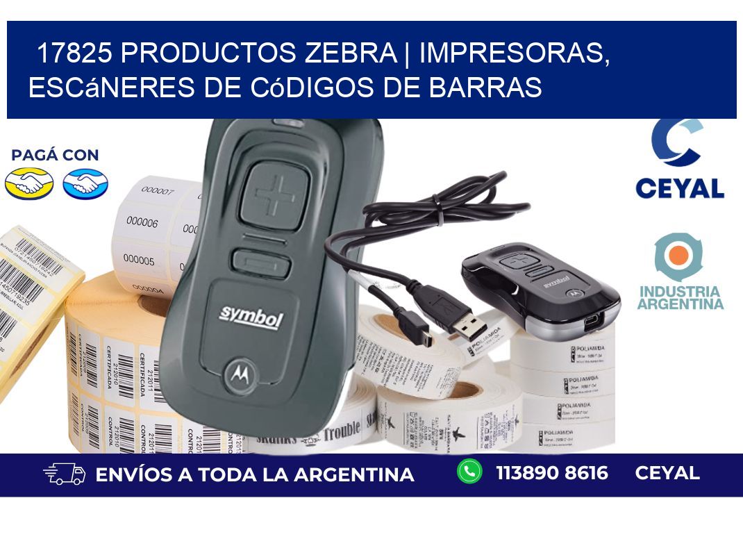 17825 Productos Zebra | Impresoras, escáneres de códigos de barras