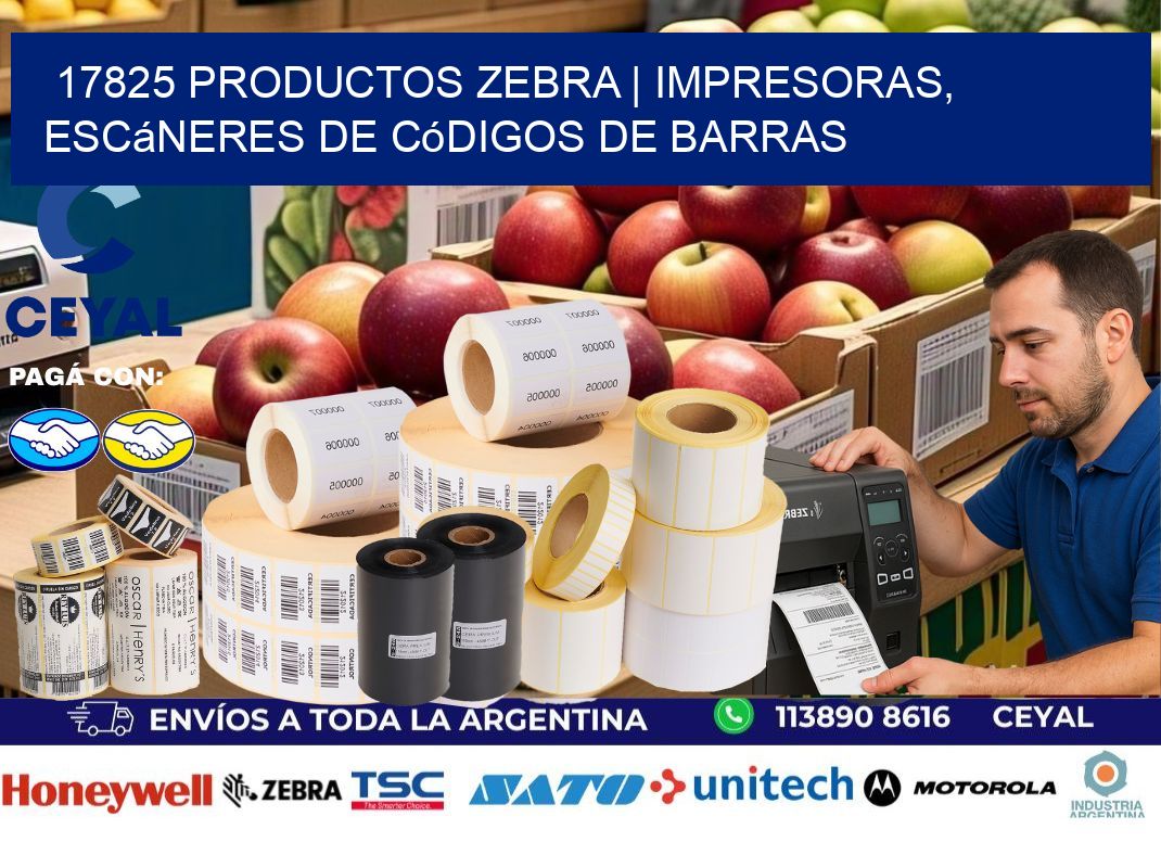 17825 Productos Zebra | Impresoras, escáneres de códigos de barras