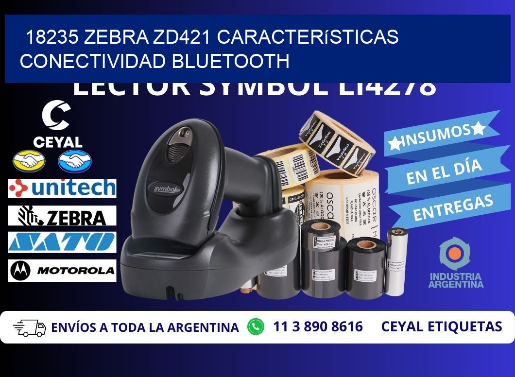 18235 Zebra ZD421 características conectividad Bluetooth
