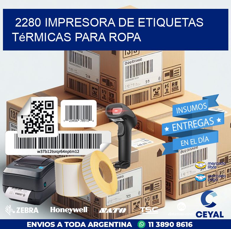 2280 impresora de etiquetas térmicas para ropa