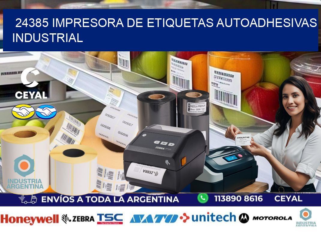 24385 Impresora de etiquetas autoadhesivas industrial