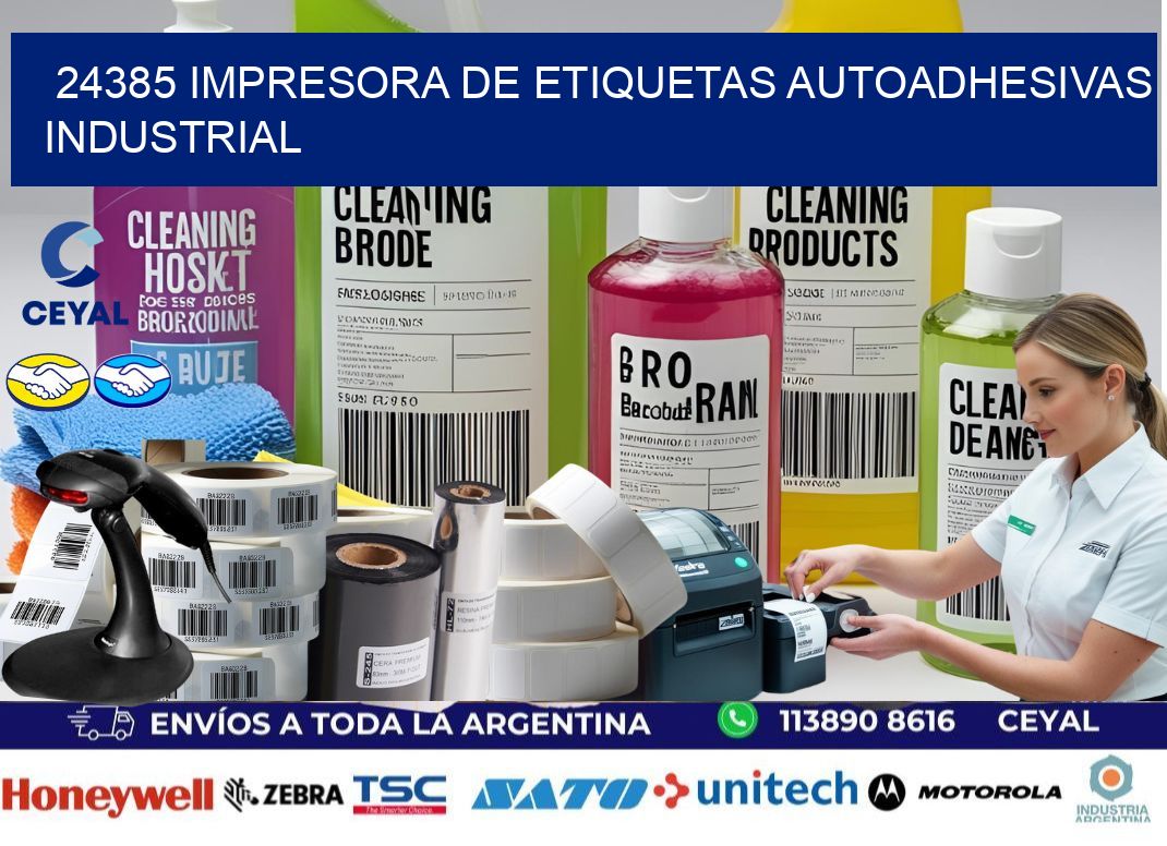 24385 Impresora de etiquetas autoadhesivas industrial