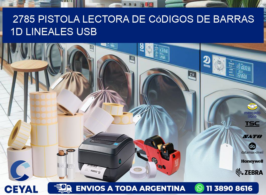 2785 Pistola Lectora De Códigos De Barras 1d Lineales Usb