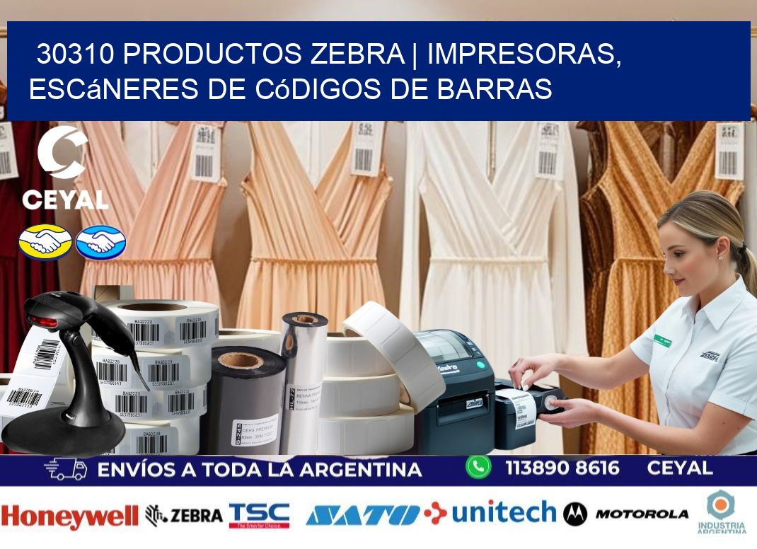 30310 Productos Zebra | Impresoras, escáneres de códigos de barras