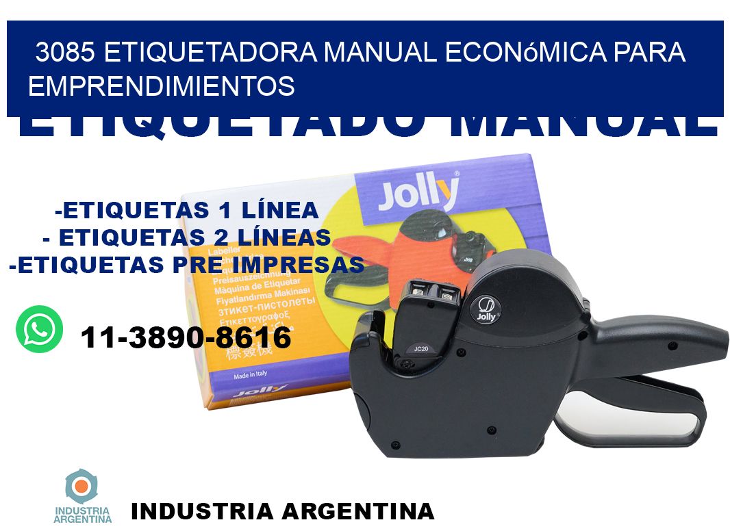3085 etiquetadora manual económica para emprendimientos