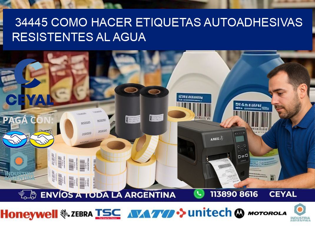 34445 Como hacer etiquetas autoadhesivas resistentes al agua