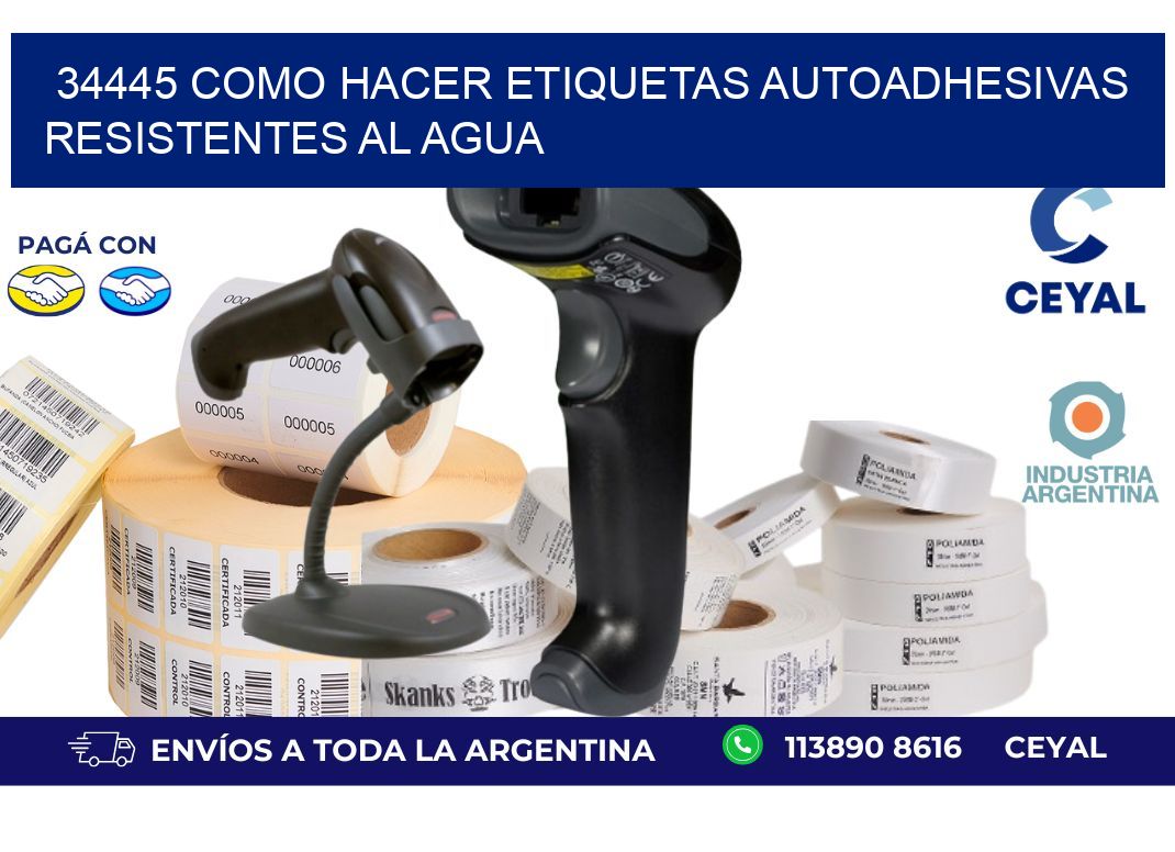 34445 Como hacer etiquetas autoadhesivas resistentes al agua