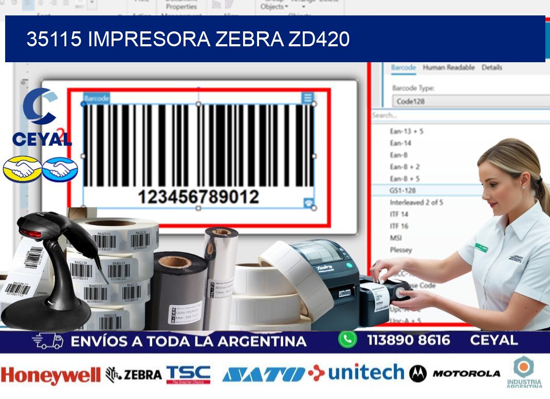 35115 Impresora Zebra ZD420