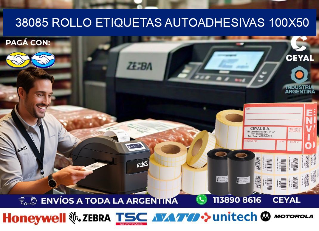 38085 Rollo Etiquetas autoadhesivas 100x50